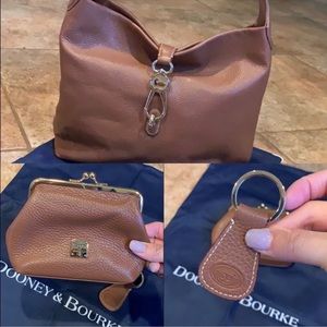 Dooney & Bourke 3 Piece Brown Leather Set